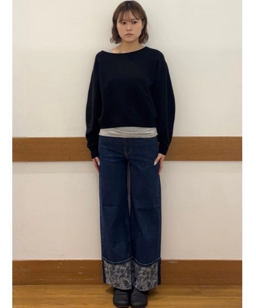 GAP(ギャップ)の「ハイライズ ストライド ワイドデニム(デニムパンツ・レディース・インディゴブルー・23/24/25/26/27/28/29/30)」の8枚目の写真