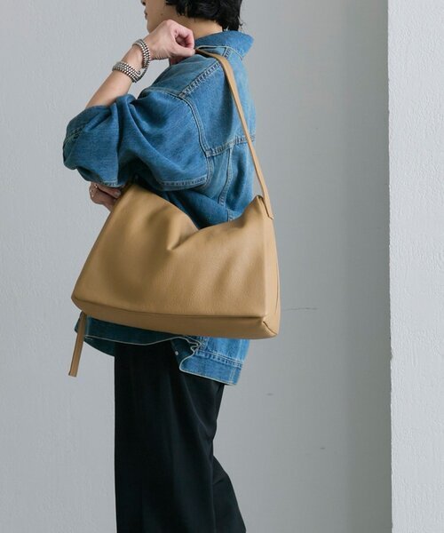 レザーフラップワンハンドルバッグ（トートバッグ）｜ear PAPILLONNER