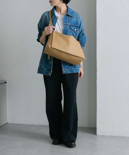 セール】レザーフラップワンハンドルバッグ（トートバッグ）｜ear