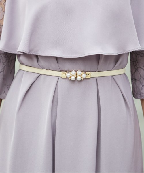 Dorry Doll（ドリードール）の「パールバックルゴムベルト（ベルト・レディース・ワインレッド/ベージュ/ブラック/ネイビー/グレー/アイボリー/ブラック系その他/グレー系その他/ベージュ系その他/ネイビー系1/ホワイト系その他・FREE）」の16枚目の写真