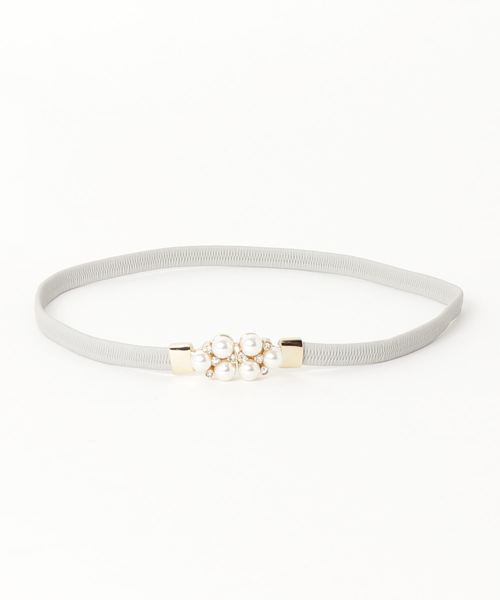 Dorry Doll（ドリードール）の「パールバックルゴムベルト（ベルト・レディース・ワインレッド/ベージュ/ブラック/ネイビー/グレー/アイボリー/ブラック系その他/グレー系その他/ベージュ系その他/ネイビー系1/ホワイト系その他・FREE）」の15枚目の写真