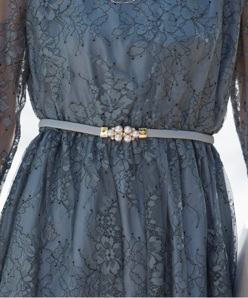 Dorry Doll（ドリードール）の「パールバックルゴムベルト（ベルト・レディース・ワインレッド/ベージュ/ブラック/ネイビー/グレー/アイボリー/ブラック系その他/グレー系その他/ベージュ系その他/ネイビー系1/ホワイト系その他・FREE）」の14枚目の写真