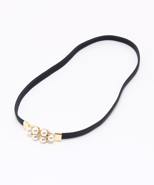 Dorry Doll（ドリードール）の「パールバックルゴムベルト（ベルト・レディース・ワインレッド/ベージュ/ブラック/ネイビー/グレー/アイボリー/ブラック系その他/グレー系その他/ベージュ系その他/ネイビー系1/ホワイト系その他・FREE）」の21枚目の写真