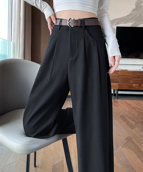cammie(キャミー)の「ウエストタックワイドパンツ(その他パンツ・レディース・ベージュ/オフホワイト・M/L)」の13枚目の写真