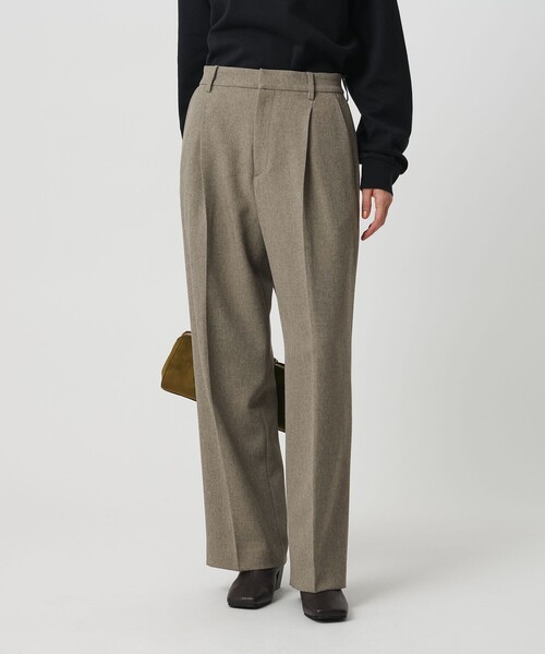 ポリエステルブレンド バックゴムストレートパンツ（スラックス