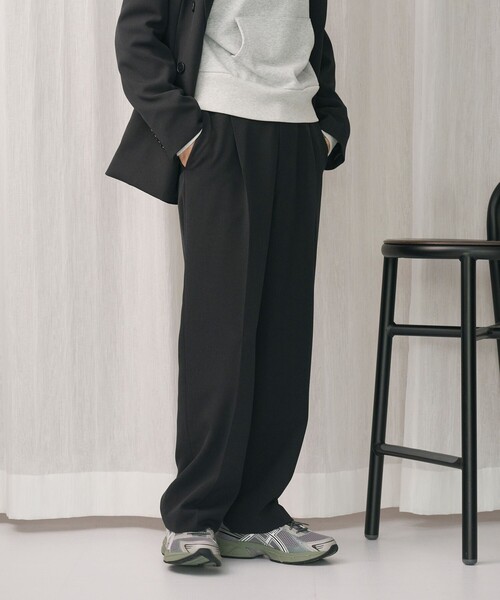 BEAUTY&YOUTH　ポリエステルブレンドバックゴムパンツ BEAUTY&YOUTH UNITED ARROWS ポリエステルブレンド ツイルバック
