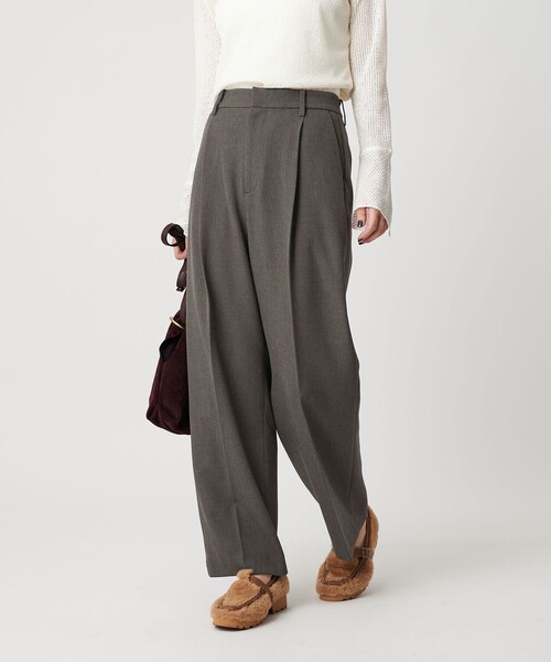 BEAUTY&YOUTH UNITED ARROWS(ビューティーアンドユースユナイテッドアローズ)の「ポリエステルブレンド バックゴムストレートパンツ(スラックス・レディース・ダークグレー/ライトグレー/グレー系・L/M/S/XS)」の9枚目の写真
