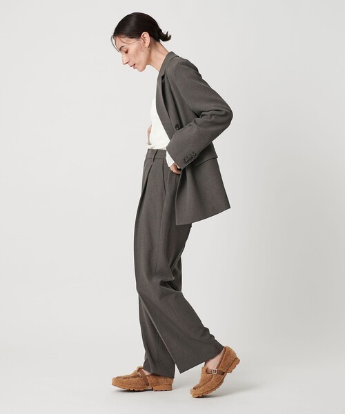 BEAUTY&YOUTH UNITED ARROWS(ビューティーアンドユースユナイテッドアローズ)の「ポリエステルブレンド バックゴムストレートパンツ(スラックス・レディース・ダークグレー/ライトグレー/グレー系・L/M/S/XS)」の11枚目の写真