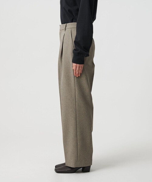 ポリエステルブレンド バックゴムストレートパンツ（スラックス