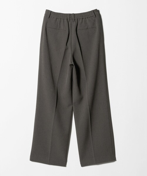 ポリエステルブレンド バックゴムストレートパンツ（スラックス