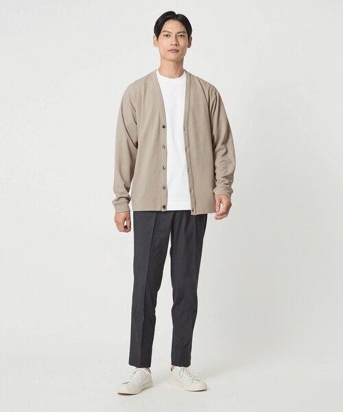 green label relaxing（グリーンレーベルリラクシング）の「ハニカム カーディガン（カーディガン/ボレロ・メンズ・ブラック/ベージュ・XL/L/M/S）」の15枚目の写真