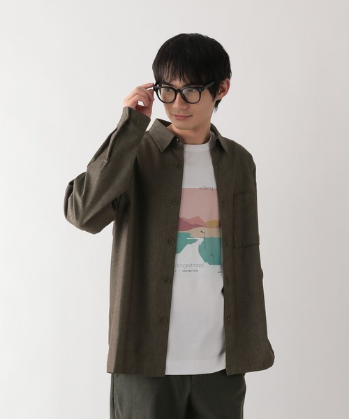 GLOBAL WORK（グローバルワーク）の「アーバンデニムシャツ/452310（シャツ/ブラウス・メンズ・ブラウン/ネイビー・SMALL/MEDIUM/LARGE/X-LARGE）」の19枚目の写真