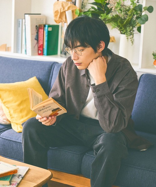 GLOBAL WORK（グローバルワーク）の「アーバンデニムシャツ/452310（シャツ/ブラウス・メンズ・ブラウン/ネイビー・SMALL/MEDIUM/LARGE/X-LARGE）」の6枚目の写真