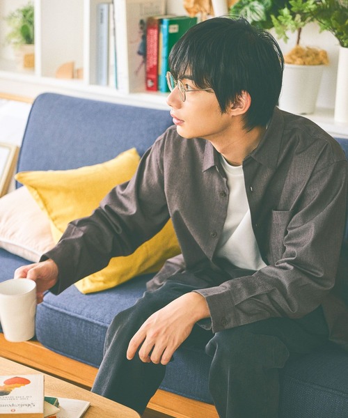 GLOBAL WORK（グローバルワーク）の「アーバンデニムシャツ/452310（シャツ/ブラウス・メンズ・ブラウン/ネイビー・SMALL/MEDIUM/LARGE/X-LARGE）」の7枚目の写真