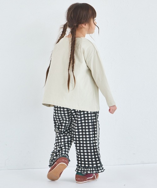 リブコットン100】 サイド フリル リブ パンツ（その他パンツ