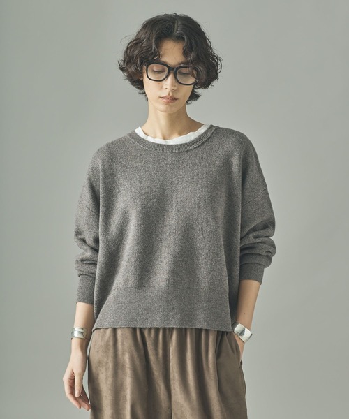 Curensology(カレンソロジー)の「Curensology(カレンソロジー)/ウールカシミヤ2WAYプルオーバー(カーディガン/ボレロ・レディース・ブラック/グレー/レッド/クリーム/ホワイト系その他/ライトピンク・FREE)」の4枚目の写真