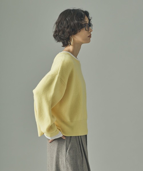 Curensology(カレンソロジー)/ウールカシミヤ2WAYプルオーバー