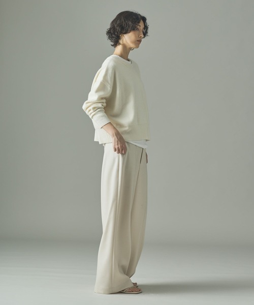 Curensology(カレンソロジー)の「Curensology(カレンソロジー)/ウールカシミヤ2WAYプルオーバー(カーディガン/ボレロ・レディース・ブラック/グレー/レッド/クリーム/ホワイト系その他/ライトピンク・FREE)」の11枚目の写真