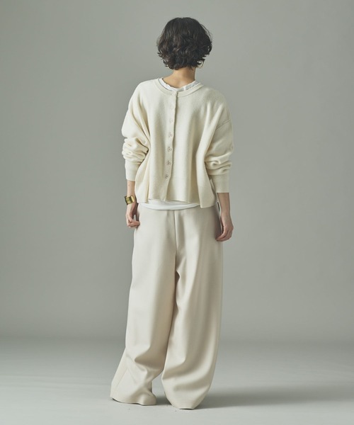 Curensology(カレンソロジー)の「Curensology(カレンソロジー)/ウールカシミヤ2WAYプルオーバー(カーディガン/ボレロ・レディース・ブラック/グレー/レッド/クリーム/ホワイト系その他/ライトピンク・FREE)」の12枚目の写真