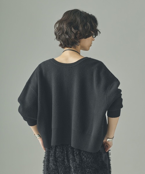 セール】Curensology(カレンソロジー)/ウールカシミヤ2WAYプルオーバー