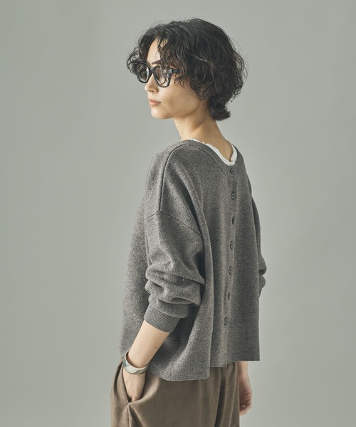 Curensology(カレンソロジー)の「Curensology(カレンソロジー)/ウールカシミヤ2WAYプルオーバー(カーディガン/ボレロ・レディース・ブラック/グレー/レッド/クリーム/ホワイト系その他/ライトピンク・FREE)」の20枚目の写真