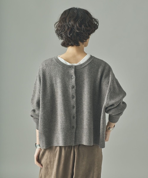 Curensology(カレンソロジー)の「Curensology(カレンソロジー)/ウールカシミヤ2WAYプルオーバー(カーディガン/ボレロ・レディース・ブラック/グレー/レッド/クリーム/ホワイト系その他/ライトピンク・FREE)」の21枚目の写真