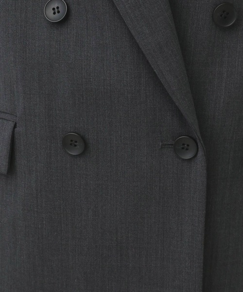 A part by（アパートバイ）の「【セットアップ対応】ハンサムダブルジャケット（テーラードジャケット・レディース・チャコールグレー/ベージュ系その他・MEDIUM/LARGE）」の21枚目の写真