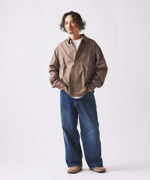 JOURNAL STANDARD relume（ジャーナルスタンダード　レリューム）の「クラフト デニム ワイド ストレート パンツ（デニムパンツ・メンズ・ブルー系その他/ネイビー/ブラック・LARGE/MEDIUM/SMALL）」の10枚目の写真