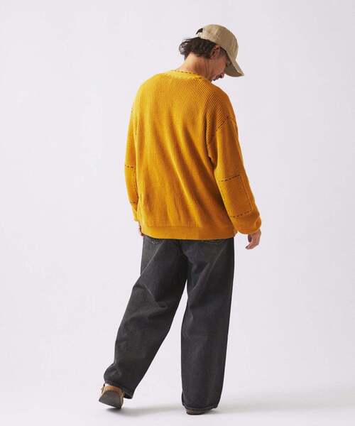 JOURNAL STANDARD relume（ジャーナルスタンダード　レリューム）の「クラフト デニム ワイド ストレート パンツ（デニムパンツ・メンズ・ブルー系その他/ネイビー/ブラック・LARGE/MEDIUM/SMALL）」の17枚目の写真