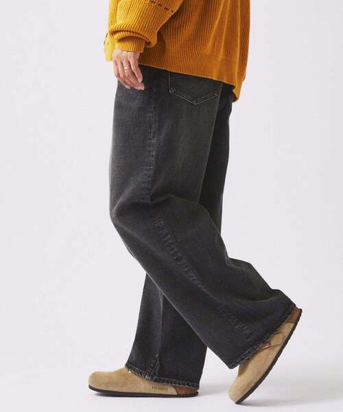 JOURNAL STANDARD relume（ジャーナルスタンダード　レリューム）の「クラフト デニム ワイド ストレート パンツ（デニムパンツ・メンズ・ブルー系その他/ネイビー/ブラック・LARGE/MEDIUM/SMALL）」の16枚目の写真