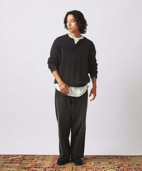 JOURNAL STANDARD relume（ジャーナルスタンダード　レリューム）の「クラフト デニム ワイド ストレート パンツ（デニムパンツ・メンズ・ブルー系その他/ネイビー/ブラック・LARGE/MEDIUM/SMALL）」の14枚目の写真