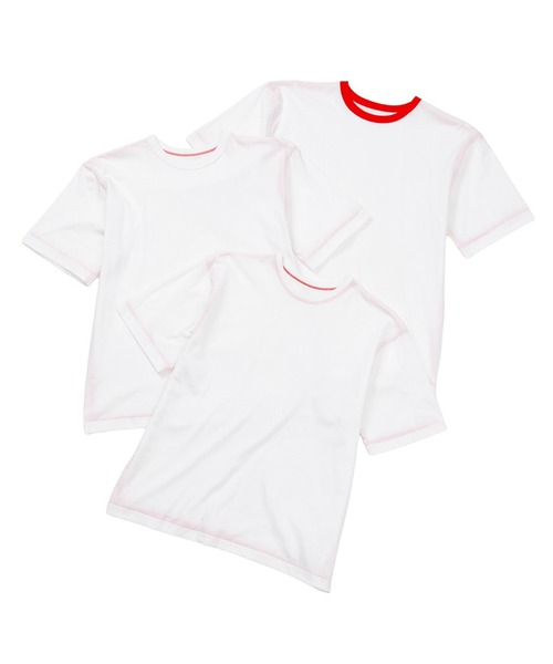 HANES(ヘインズ)の「【Hanes】dodojean 百々千晴さんコラボレーション リバーシブルTシャツ(Tシャツ/カットソー・レディース・レッド/ホワイト/ブラック・M)」の1枚目の写真