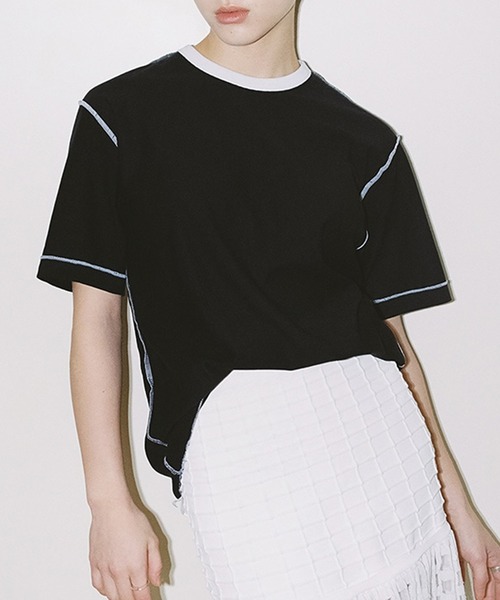 HANES(ヘインズ)の「【Hanes】dodojean 百々千晴さんコラボレーション リバーシブルTシャツ(Tシャツ/カットソー・レディース・レッド/ホワイト/ブラック・M)」の3枚目の写真