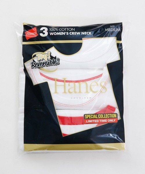 HANES(ヘインズ)の「【Hanes】dodojean 百々千晴さんコラボレーション リバーシブルTシャツ(Tシャツ/カットソー・レディース・レッド/ホワイト/ブラック・M)」の17枚目の写真