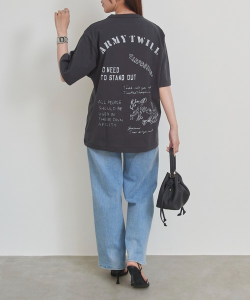 ARMY TWILL（アーミーツイル）の「【ARMY TWILL】プリントTシャツ　クラフト　AM-2613012（Tシャツ/カットソー・メンズ・チャコールグレー/ホワイト・L/M/S）」の16枚目の写真
