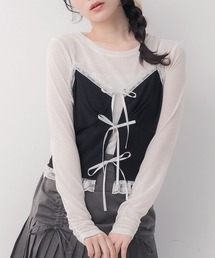 ems excite | リボンビスチェ&インナーSET(Tシャツ/カットソー)