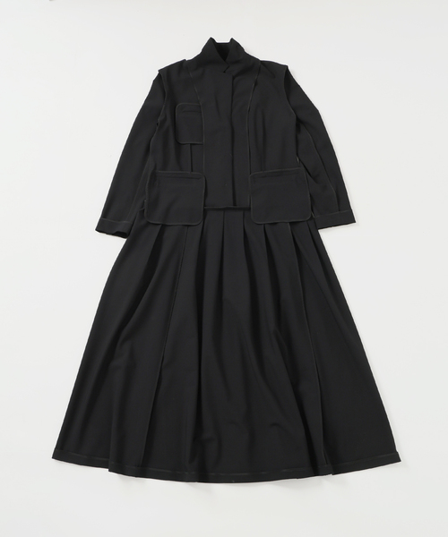 セール】TRストレッチタックワンピース（ワンピース）｜VERMEIL par