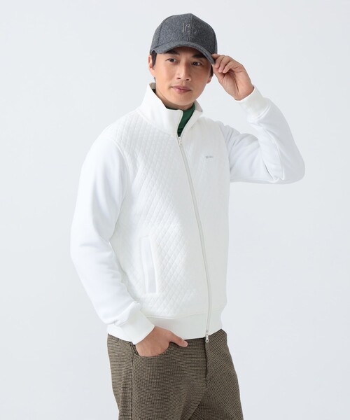 セール】PURPLE LABEL / ダイヤ キルティング 切替え ブルゾン