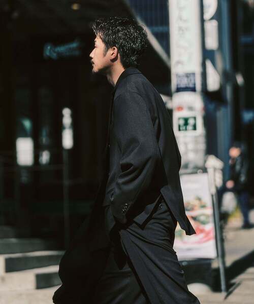 417 EDIFICE(フォーワンセブンエディフィス)の「T/Rツイル ダブルワイドセットアップ(セットアップ・メンズ・ブラック/ブラウン/コバルトブルー・SMALL/MEDIUM/LARGE)」の9枚目の写真