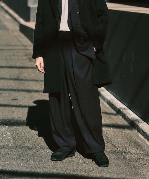 417 EDIFICE(フォーワンセブンエディフィス)の「T/Rツイル ダブルワイドセットアップ(セットアップ・メンズ・ブラック/ブラウン/コバルトブルー・SMALL/MEDIUM/LARGE)」の12枚目の写真