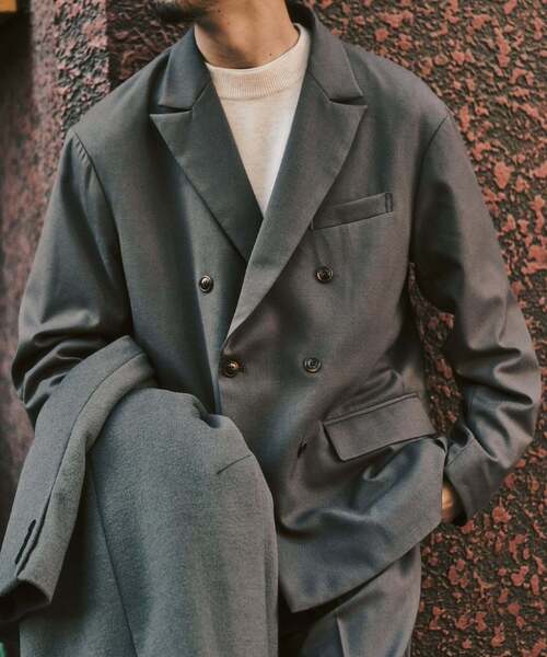 【美品】 エディフィス EDIFICE セットアップ ベージュ スーツ ダブル 美品】 エディフィス EDIFICE セットアップ ベージュ スーツ