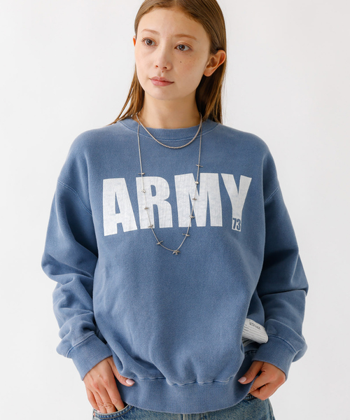 Johnbull(ジョンブル)の「【JOHNBULL/ジョンブル】クルースウェット/トップス/スウェット【WEB限定】(スウェット・レディース・ネイビー/スミクロ・フリー)」の1枚目の写真