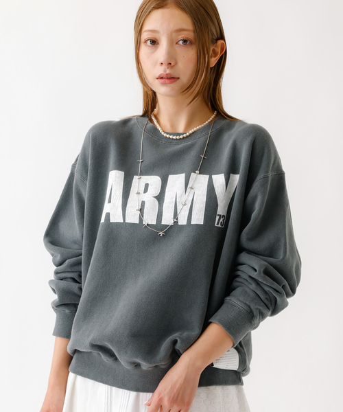 Johnbull(ジョンブル)の「【JOHNBULL/ジョンブル】クルースウェット/トップス/スウェット【WEB限定】(スウェット・レディース・ネイビー/スミクロ・フリー)」の2枚目の写真