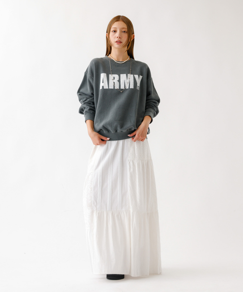 Johnbull(ジョンブル)の「【JOHNBULL/ジョンブル】クルースウェット/トップス/スウェット【WEB限定】(スウェット・レディース・ネイビー/スミクロ・フリー)」の4枚目の写真