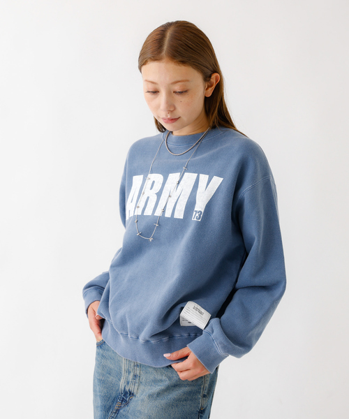 Johnbull(ジョンブル)の「【JOHNBULL/ジョンブル】クルースウェット/トップス/スウェット【WEB限定】(スウェット・レディース・ネイビー/スミクロ・フリー)」の8枚目の写真