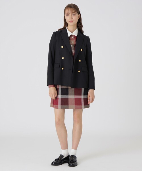 BLUE LABEL CRESTBRIDGE(ブルーレーベルクレストブリッジ)の「ウールストレッチブレンドブレザージャケット(テーラードジャケット・レディース・ダークネイビー・36/38)」の5枚目の写真
