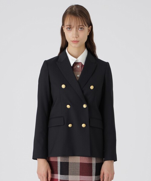 BLUE LABEL CRESTBRIDGE(ブルーレーベルクレストブリッジ)の「ウールストレッチブレンドブレザージャケット(テーラードジャケット・レディース・ダークネイビー・36/38)」の6枚目の写真