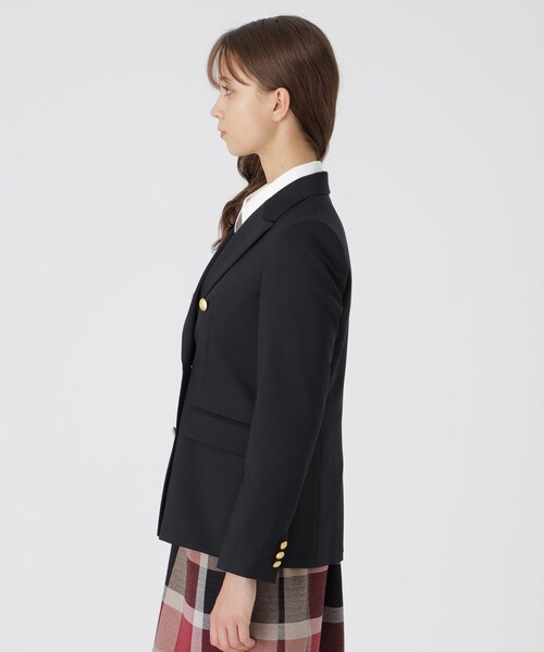 BLUE LABEL CRESTBRIDGE(ブルーレーベルクレストブリッジ)の「ウールストレッチブレンドブレザージャケット(テーラードジャケット・レディース・ダークネイビー・36/38)」の7枚目の写真