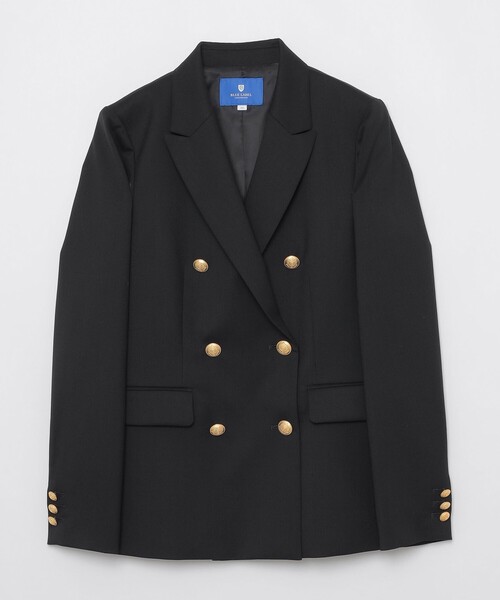 BLUE LABEL CRESTBRIDGE(ブルーレーベルクレストブリッジ)の「ウールストレッチブレンドブレザージャケット(テーラードジャケット・レディース・ダークネイビー・36/38)」の4枚目の写真