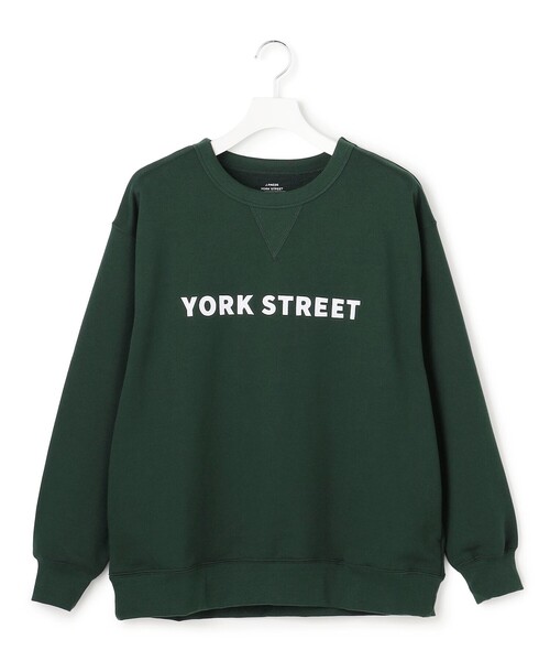 J.PRESS YORK STREET(ジェイプレスヨークストリート)の「【UNISEX】裏毛ベーシックロゴ スウェット(Tシャツ/カットソー・メンズ・ライトグレー系/ダークグリーン系/ブラック系/アイボリー系・SMALL/MEDIUM/LARGE)」の6枚目の写真
